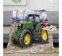 OTBSDNKZZ 3D Printed farm scene Lounge Throw Microfiber Warm Soft Bedding Breathable Rural countryside Bedding Blanket Wrinkle Resistant Non Pilling for Families Guests Teens 80×90inch(200x230cm)