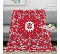 OTBSDNKZZ 3D Printed flower pattern Home Blanket Microfiber Soft Warm Bedding Durable bohemian Bedding Throw Wrinkle Resistant Anti Static for Homeowners Renters Families 50x60inch(127x152cm)