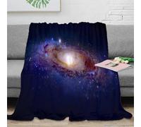 OTBSDNKZZ 3D Printed Galaxy space scene Bed Throw Microfiber Warm Soft Bedding Durable Cosmic nebula 1 Fluffy Blanket Breathable All Season for Homeowners Renters Adults 40x50inch(100x130cm)