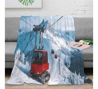OTBSDNKZZ 3D Printed mountain view Bed Blanket Microfiber Ultra Warm Thermal Bedding Soft Winter alpine Cosy Throw Machine Washable No Shedding for Men Women Kids Households 40x50inch(100x130cm)