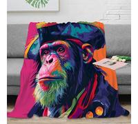 OTBSDNKZZ 3D Printed pirate monkey All Season Blanket Microfiber Soft Warm Bedding Breathable pop art Sofa Throw Lightweight All Season for Homeowners Renters Adults 50x60inch(127x152cm)