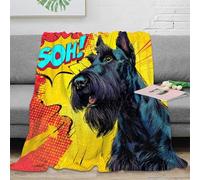 OTBSDNKZZ 3D Printed Scooby Doo cartoon Blanket Microfiber Soft Warm Bedding Breathable pop art dog Cosy Throw Premium Gift for Wedding Anniversary Newlyweds Couples 70×80inch(180x200cm)