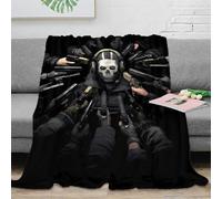OTBSDNKZZ 3D Printed skull-masked-figure Cosy Throw Microfiber Soft Warm Bedding Breathable action-game-character Warm Blanket Lightweight All Season for Adults Teens Homeowners 40x50inch(100x130cm)