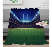 OTBSDNKZZ 3D Printed stadium night All Season Blanket Microfiber Soft Warm Bedding Sports arena Bed Blanket Breathable Lightweight for Couples Families Households 80×90inch(200x230cm)