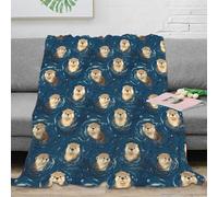 OTBSDNKZZ 3D Printed swimming pattern Lounge Throw Microfiber Soft Warm Bedding Breathable Cute animal Living Room Throw for Colleagues Mentors Office Workers 70×80inch(180x200cm)