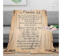 OTBSDNKZZ 3D Printed verse art Blanket Ultra Soft Microfiber Bedding Warm Breathable Christian inspirational Throw Blanket Lightweight Machine Washable for Adults Kids Families 50x60inch(127x152cm)