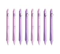 Otbushit 8-Piece Retractable Erasable Pens Blue & Black 0.5 mm Smooth Writing for Taking Marking Planner Crossword Puzzles Ballpoint Pens