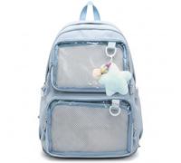 Otbushit Ita Backpack with Pin Display Windows, Kawaii Backpack for Anime & Cosplay with Star Charm & Spacious Compartment for School, Travel