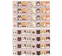 Otbushit Kids Mahjong Set - 65 Pcs Memory Matching Tile Game with US Flag & Animal Patterns, Portable Travel Tiles for Family Game Night