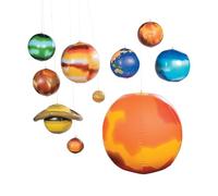 OTC - 10 Pc Inflatable SOLAR SYSTEM/SCIENCE/Educational TOOL INFLATE/Teacher