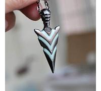 Otcmuky Glowing Green Arrow Necklace | Knight Spear Necklace | Glow in The Dark Luminous Pike Pendants & Necklaces | Women Men Boys Girls Gift