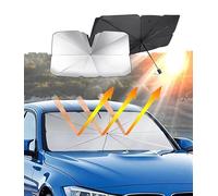 OTCPP Car Windshield Sun Shade Umbrella for Seat Arona FR 2017-2023 2024, Car Sunshade Windscreen Sun Shade Umbrella, Car Front Windshield Sun Shade Umbrella Foldable,125 * 65cm