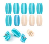 OTCRAFT 10Pcs/Set Paper Trimmer Scoring Replacement,Blue 7 Cutting and White3 Scoring Blades with Automatic Security Safeguard Design for Trimmer A4 Paper Cutter Scoring Blade Refill