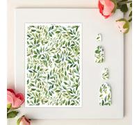 OTCRAFT 12 Sheets Green Leaves Transfer Paper for Polymer Clay, 5.82X3.93 inch Transfer Sheets Polymer Clay, Print Polymer Clay Transfer Paper for DIY Art Jewelry Earrings Making