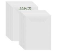 OTCRAFT 20 Pcs 7x9.4inch Stamp & Die Storage Pockets Resealable Clear Plastic Seal Bags Storagefor Cutting Dies Stamp Crafts for DIY Scrapbooking Paper Card Craft Cutting Dies Storage