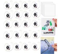 OTCRAFT 21 PCS Creative Easy Halo Lights & Easy Lights for DIY Light-Up Christmas Cards Making Scrapbook Decoration ; Self-Adhesive Light-Up Units with Warm White LEDs (Without Battery)
