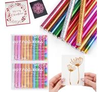 OTCRAFT 24 PCS Per 5.9inx4.26ft Heat Activated Foil,Foil Transfer Sheets