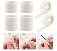 OTCRAFT 3600 Pcs 1/8in (3mm) 12 Roll Ultra Thin Adhesive Dots,Clear Removable Mini Glue Dots, Double Sided Stickers Permanent Sticky for Balloons Wedding Decoration or DIY Craft Dots(300 Pcs/Roll)