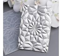 OTCRAFT 3D Geometry Theme Plastic Embossing Folders Diamond for DIY Scrapbooking Photo Album Card Paper Craft Decoration for Card Making,Embossing Template Paper Card Embossing Stencil