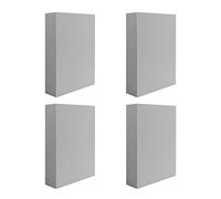 OTCRAFT 4 Pcs Stamping Foam Grey Moldable Foam Stamps Plastic Dry Foam Stamp Pad Cut and Dry Foam Stamping Foam Block for for Sculpture, Modeling, DIY Arts and Handicrafts Projects