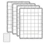 OTCRAFT 4PCS 6.5X 8.5inch Stick and Stamp Mat, Low Stcik Mat Multi-Use Low Tack Mat；for DIY Projects Paper Card Scrapbooking to Hold Project in Placeholding Your Stencil in Place While Ink Blending.