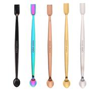 OTCRAFT 5 Colors 304 Stainless Steel Craft Spoons Set for DIY Scrapbooking Glitter Embossing Powders Sequins and Other Small Embellishment Craft Cardmaking High Lighten
