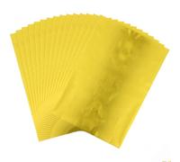 OTCRAFT 50 Pcs Toner Reactive Foil，Foil Paper for Toner Foiling Foil by Laser Printer and Laminator, for Scrapbooking Paper Crafts 7.9x11.4inch （Gold）