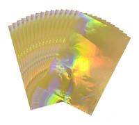OTCRAFT 50 Pcs Toner Reactive Foil，Foil Paper for Toner Foiling Foil by Laser Printer and Laminator, for Scrapbooking Paper Crafts 7.9x11.4inch （Laser Gold）