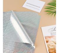 OTCRAFT 50 Pcs Toner Reactive Foil，Foil Paper for Toner Foiling Foil by Laser Printer and Laminator, for Scrapbooking Paper Crafts 7.9x11.4inch （Silver Snowflake）