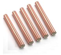 OTCRAFT 5Pcs 7.6inch x 16.4ft (19.3cmx5m) Toner Reactive Foil，Foil Paper for Toner Foiling Foil by Laser Printer and Laminator, for Scrapbooking Paper Crafts （Rose Gold）