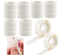 OTCRAFT 6000 Pcs 3/16in (5mm) 20 Roll Ultra Thin Adhesive Dots,Clear Removable Mini Glue Dots, Double Sided Stickers Permanent Sticky for Balloons Wedding Decoration or DIY Craft Dots(300 Pcs/Roll)