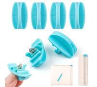 OTCRAFT 6Pack Paper Trimmer Replacement Blades,Blue Cutting Blades with Automatic Security Safeguard Design for Trimmer A4 Paper Cutter Blade Refill (1.1x1.67inch)