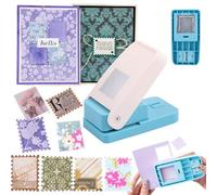 OTCRAFT Stamp Puncher 1.25x1.5inch Large Rectangular Postage Stamp Punch |Stamp Hole Puncher| Lever Action Paper Punches for Crafting Scrapbooking DIY Card Making Arts Crafts Supplies