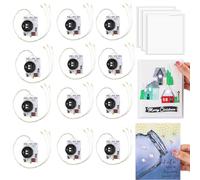 OTCRAFT12 PCS Creative Easy Halo Lights & Easy Lights for DIY Light-Up Christmas Cards Making Scrapbook Decoration ; Self-Adhesive Light-Up Units with Warm White LEDs (Without Battery)