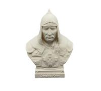 otdlle Alexander The Great Julius Caesar Genghis Khan Napoleon Bonaparte Bust Head Sculpture Historical Statue Collectible Figurine Desk Top Home Decor (Genghis Khan, 4" Hx2.5 Wx2 D)