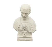 otdlle Alexander The Great Julius Caesar Genghis Khan Napoleon Bonaparte Bust Head Sculpture Historical Statue Collectible Figurine Desk Top Home Decor (Julius Caesar, 6" Hx4 Wx3 D)