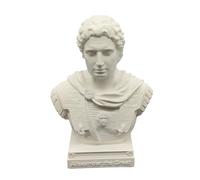 otdlle Alexander The Great Julius Caesar Genghis Khan Napoleon Bonaparte Bust Head Sculpture Historical Statue Collectible Figurine Desk Top Home Decor (Alexander The Great, 4" Hx2.5 Wx2 D)