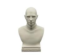 otdlle French Philosopher René Descartes Montesquieu Voltaire Rousseau Foucault Bust Head Sculpture Statue Collectible Figurine Desk Table Top Home Decor (Michel Foucault, 4" Hx2.5 Wx2 D)