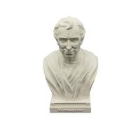 otdlle French Philosopher René Descartes Montesquieu Voltaire Rousseau Foucault Bust Head Sculpture Statue Collectible Figurine Desk Table Top Home Decor (Montesquieu, 4" Hx2.5 Wx2 D)