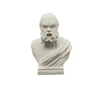 otdlle Greek Philosopher Socrates Aristotle Plato Bust Historical Statue Head Sculpture Home Decor Collectible Figurine Desk Table Top Memorabilia (Socrates, 4" Hx2.5 Wx2 D)