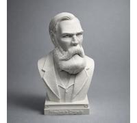 otdlle Karl Marx Mao Zedong Engels Vladimir Lenin Joseph Stalin Russian Soviet Communist Leader Bust Head Sculpture Figure Statue Gift Model Decoration Figurine (Friedrich Engels, 4" Hx2.5 Wx2 D)