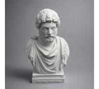 otdlle Roman Emperor Augustus Marcus Aurelius Nero Claudius Diocletian Constantine The Great Bust Head Sculpture Statue Collectible Figurine Table Top Home Decor (Marcus Aurelius, 4" Hx2.5 Wx2 D)