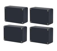 Otdorpatio Project Box IP65 Waterproof Junction Box ABS Plastic Black Electrical Boxes DIY Electronic Project Case Power Enclosure 3.3 x 2.3 x1.3 Inch(83 x 58 x 33)