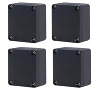 Otdorpatio Project Box IP65 Waterproof Junction Box ABS Plastic Black Electrical Boxes DIY Electronic Project Case Power Enclosure2.48 x 2.28 x 1.38Inch (63 x 58 x 33mm)
