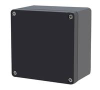 Otdorpatio Project Box IP65 Waterproof Junction Box ABS Plastic Black Electrical Boxes DIY Electronic Project Case Power Enclosure 4.72x4.72x2.95 inch (120x120x75mm)