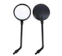 OTDQS 1 Pair Motorcycle Rear View Mirror For Kawasaki Z1 Z1-A KZ900 A4 KZ900-A5 KZ1000 E2 E1 Glass Lens 10mm Screws Parts Wing(Long Stem)