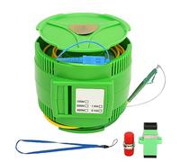 OTDR Launch Cable Box, Single Mode Fiber Optic Test Extension Cable with SC UPC to LC Connector, Pop - Up Cover for Blind Spot Compensation at 1310nm 1550nm (150M)