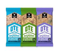 OTE Anytime Bars - Vegan Energy Bars for Cycling - Cycling Nutrition Bar - Nut Free Snacks for Running - Vegan Flapjack Bars - Box of 16 x 62g (Mixed Pack)