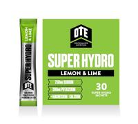OTE Sports Super Hydro Electrolyte Powder Sachets | 750mg Sodium & 300mg Potassium Per Serving | High Strength Hydration Drink Mix for Endurance Sports - 30 x 7g Sachets (Lemon & Lime)
