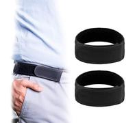 OTEB Pro Pairs For Men, Easy Buckleless Elastic Waistband, Lazy Adjustable Belt - Fits 1.5 IN Belt Loops (Black, Large (40-51cm))